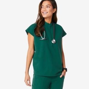 Figs Hunter Green RafaelaTop/Zamora Bottom Set